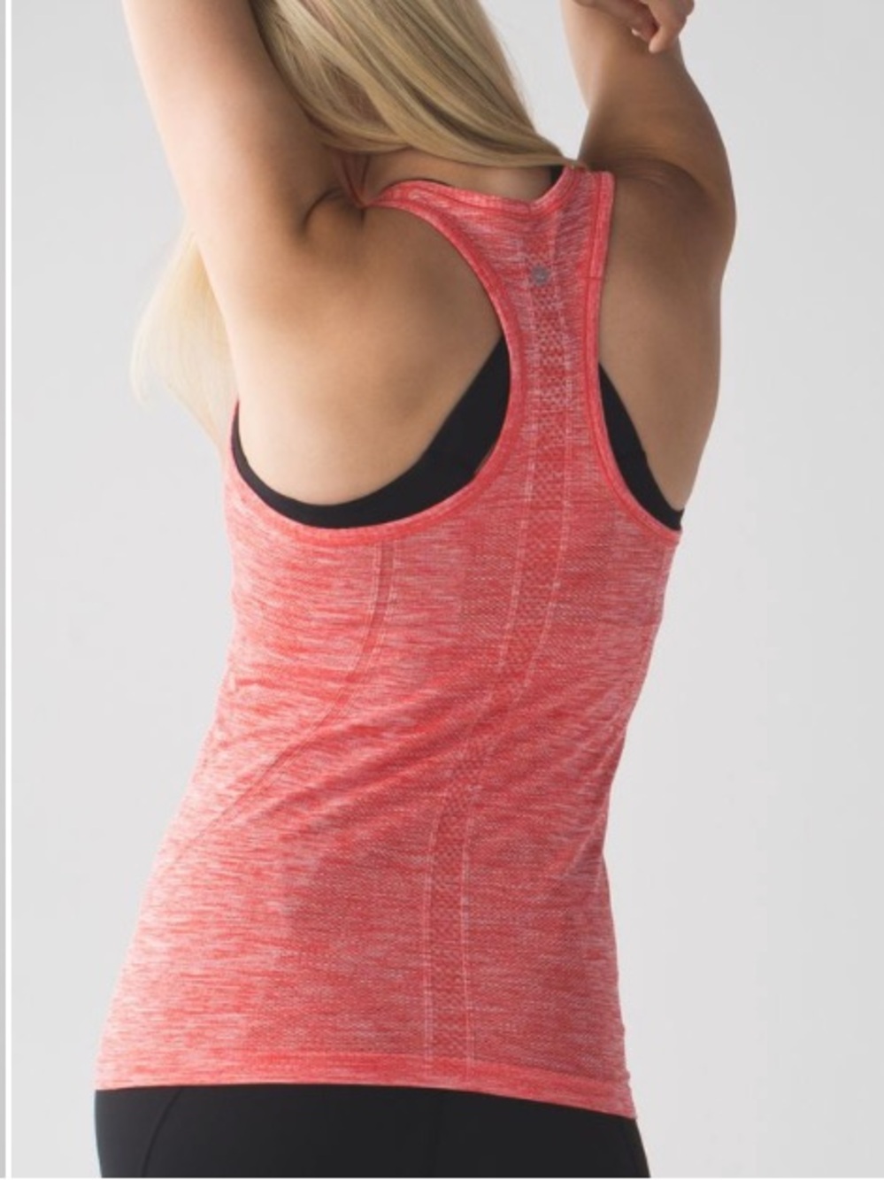 lululemon Swiftly Tech Racerback Heathered Alarming Orange Sz 6